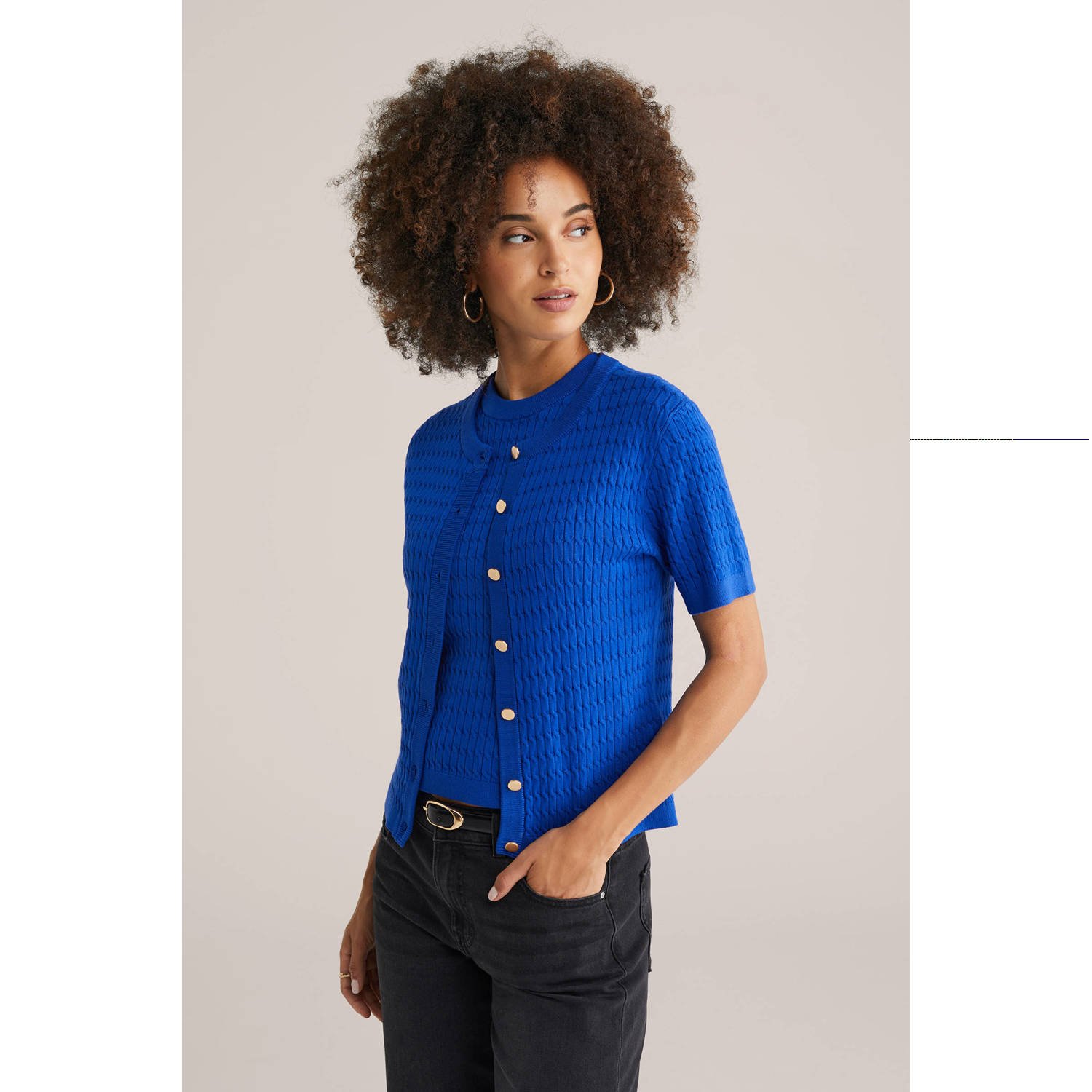 WE Fashion Tweedelige set blauw
