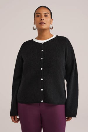 gebreid vest zwart