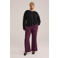 WE Fashion Curve gebreid vest zwart