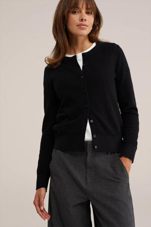 gebreid vest zwart