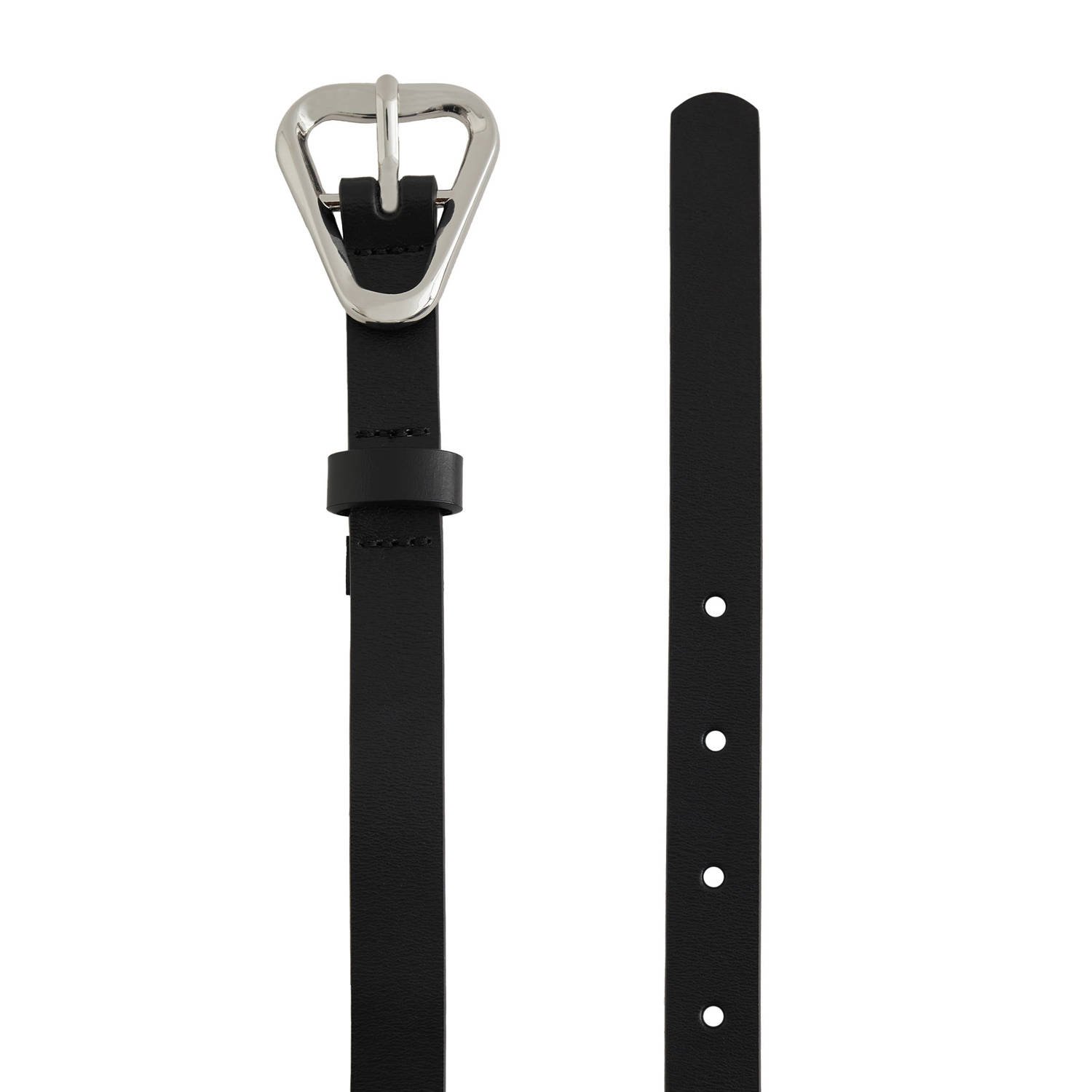 WE Fashion leren riem zwart