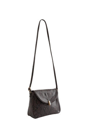 crossbody tas donkerbruin