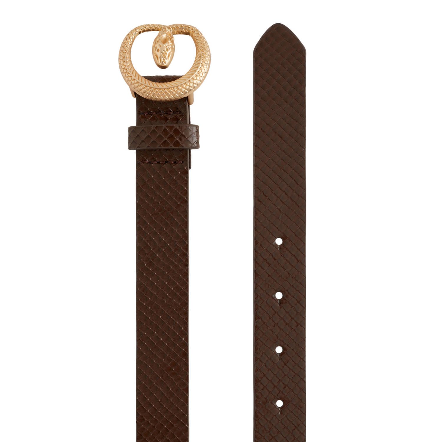 WE Fashion riem donkerbruin