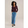 WE Fashion gebreid vest donkerrood