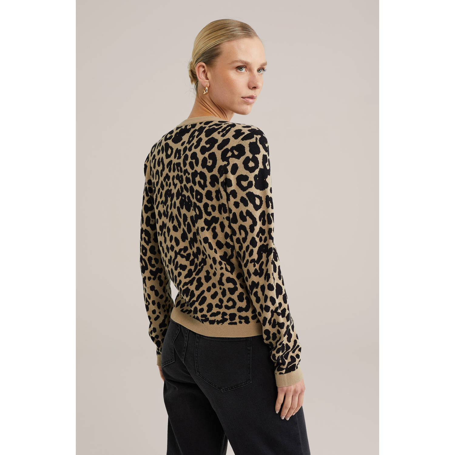 WE Fashion gebreid vest camel