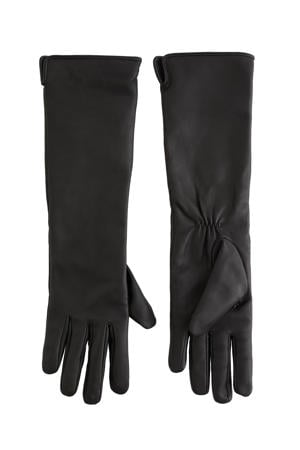 leren handschoenen zwart