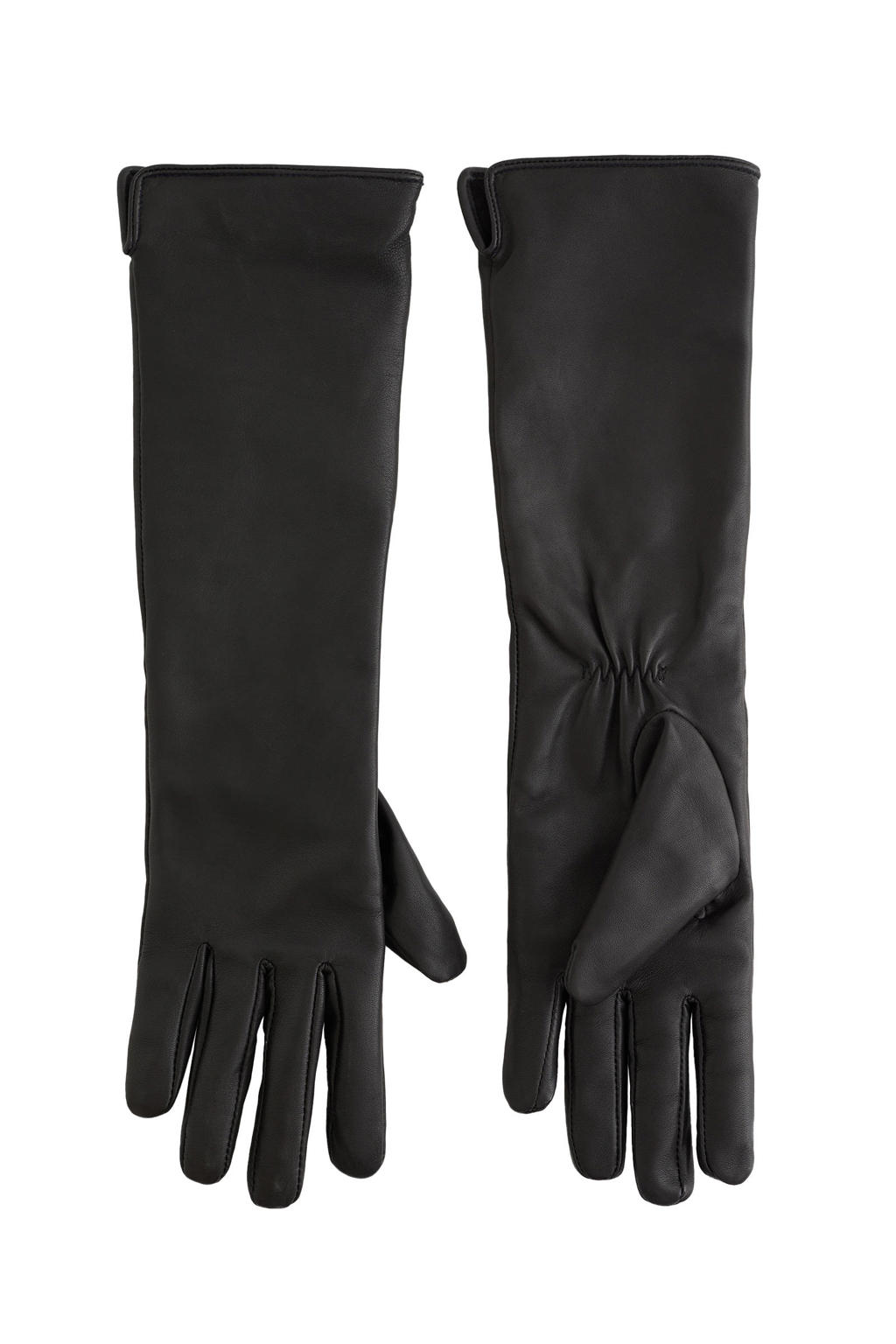 WE STUDIO leren handschoenen zwart