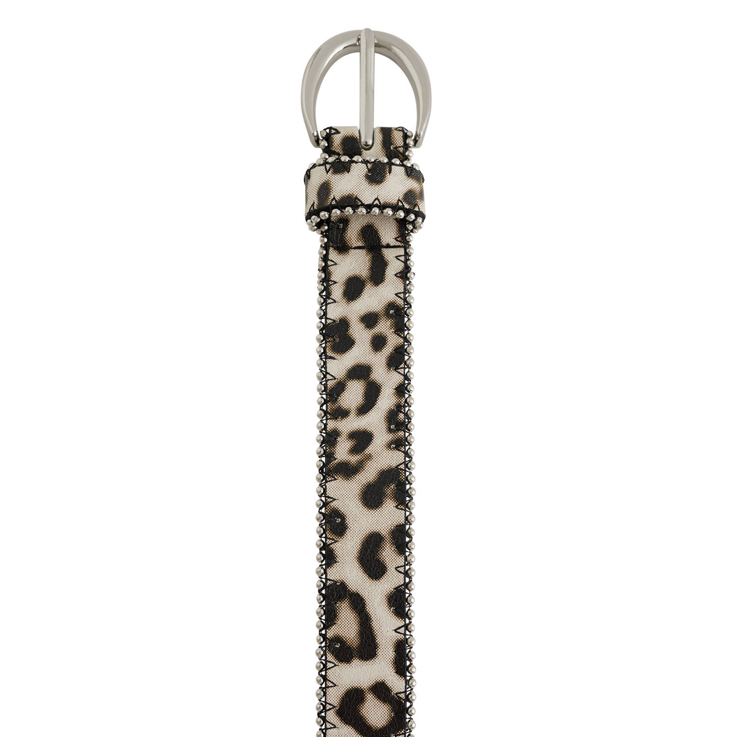 WE Fashion riem met panterprint beige
