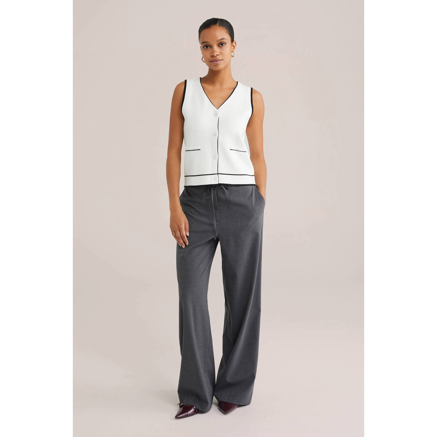 WE Fashion gilet wit