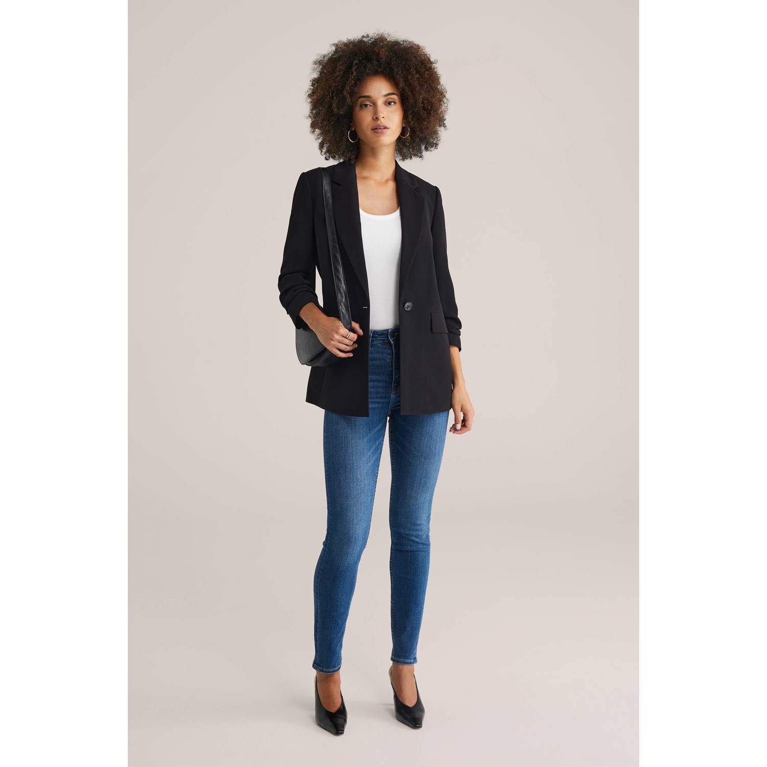 WE Fashion Blue Ridge skinny jeans dark blue denim