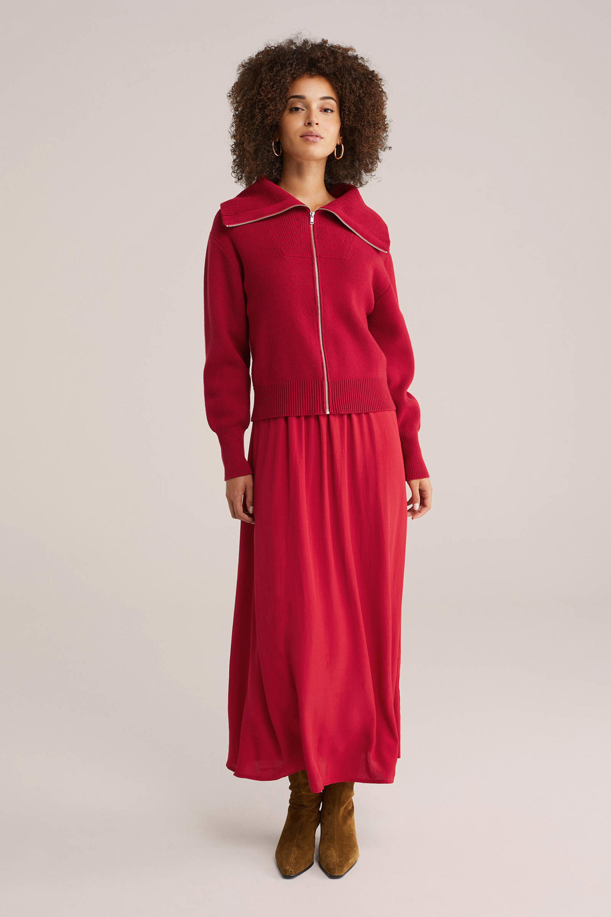 Expresso gebreid vest rood kopen? | Morgen in huis