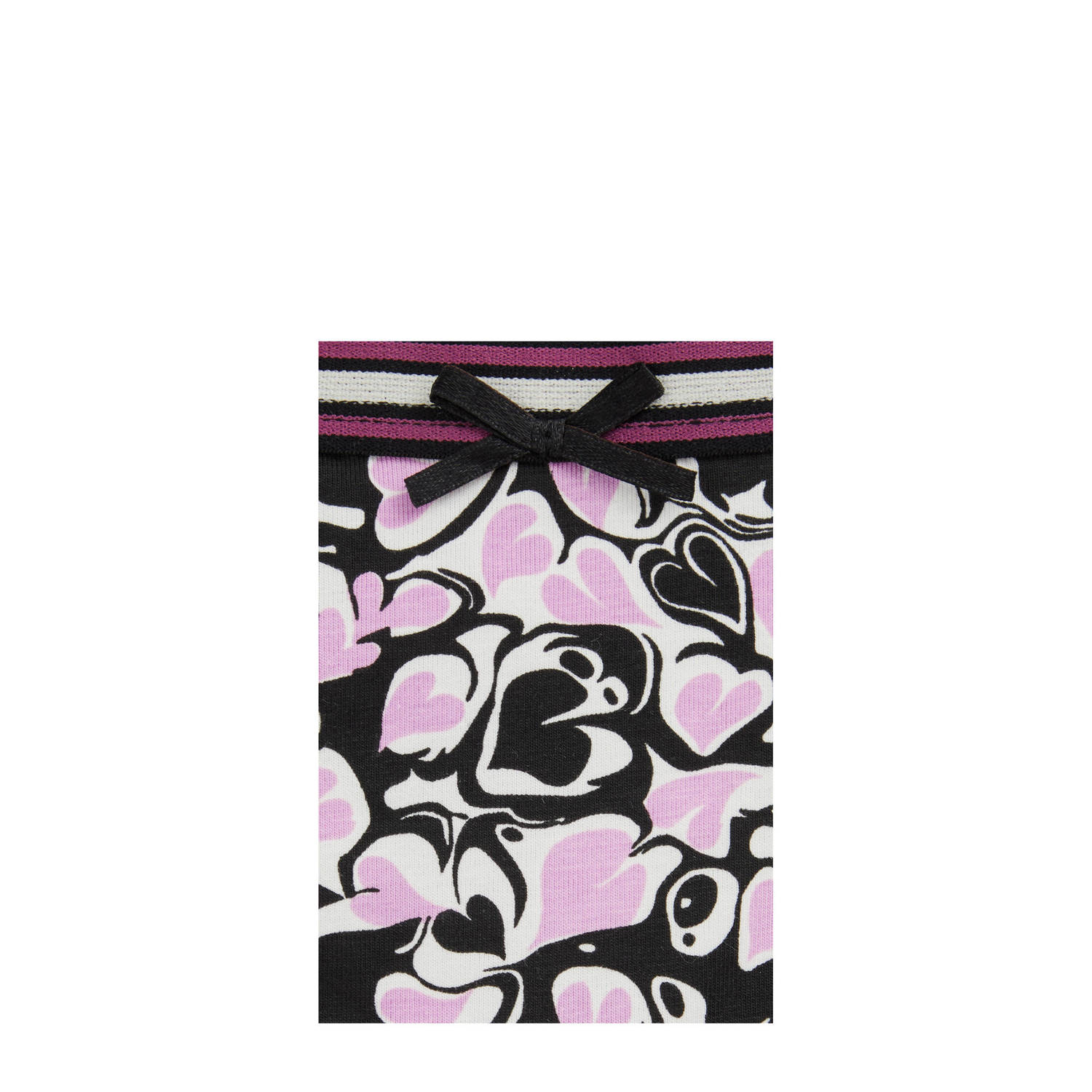 WE Fashion meisjes boxer (set van 4) paars zwart