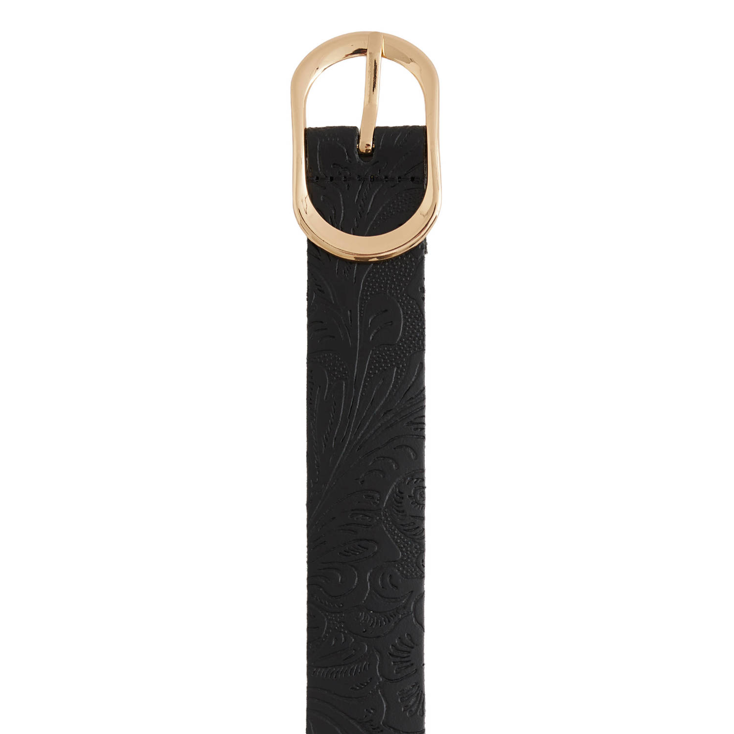 WE Fashion leren riem zwart