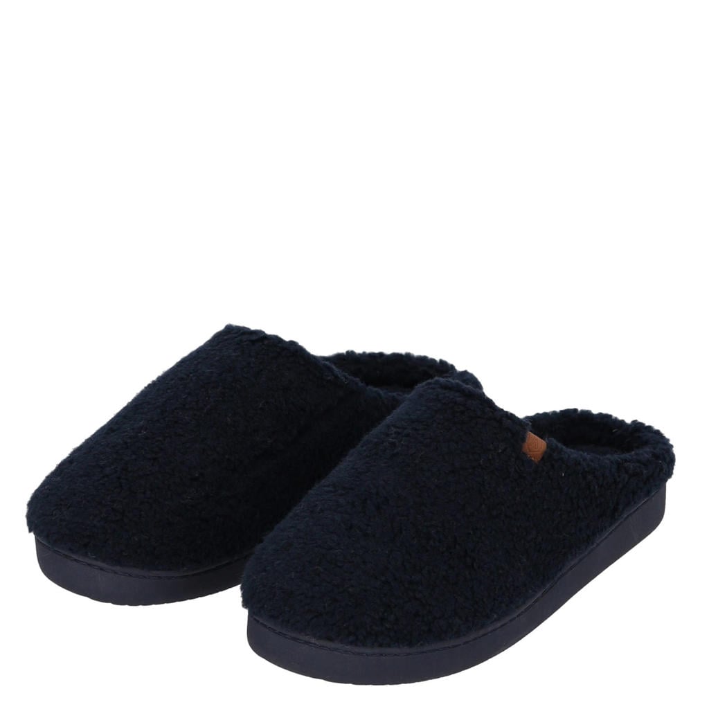 Apollo pantoffels donkerblauw