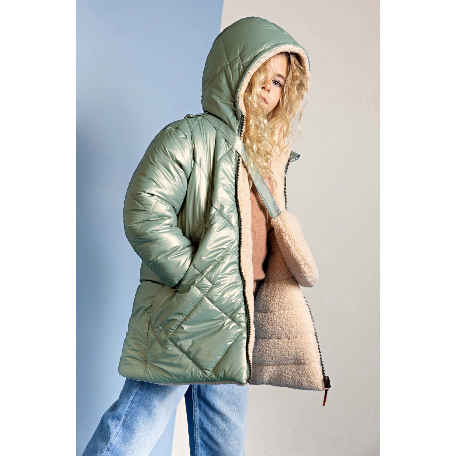 NONO reversible jas groen