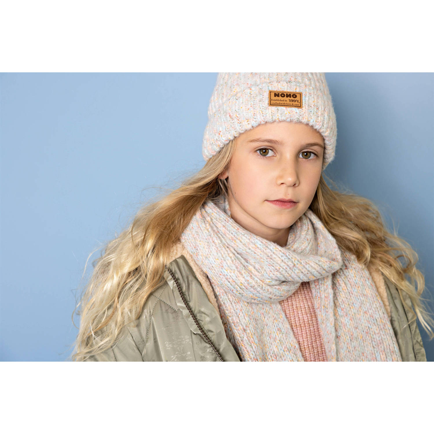 NONO muts + sjaal beige