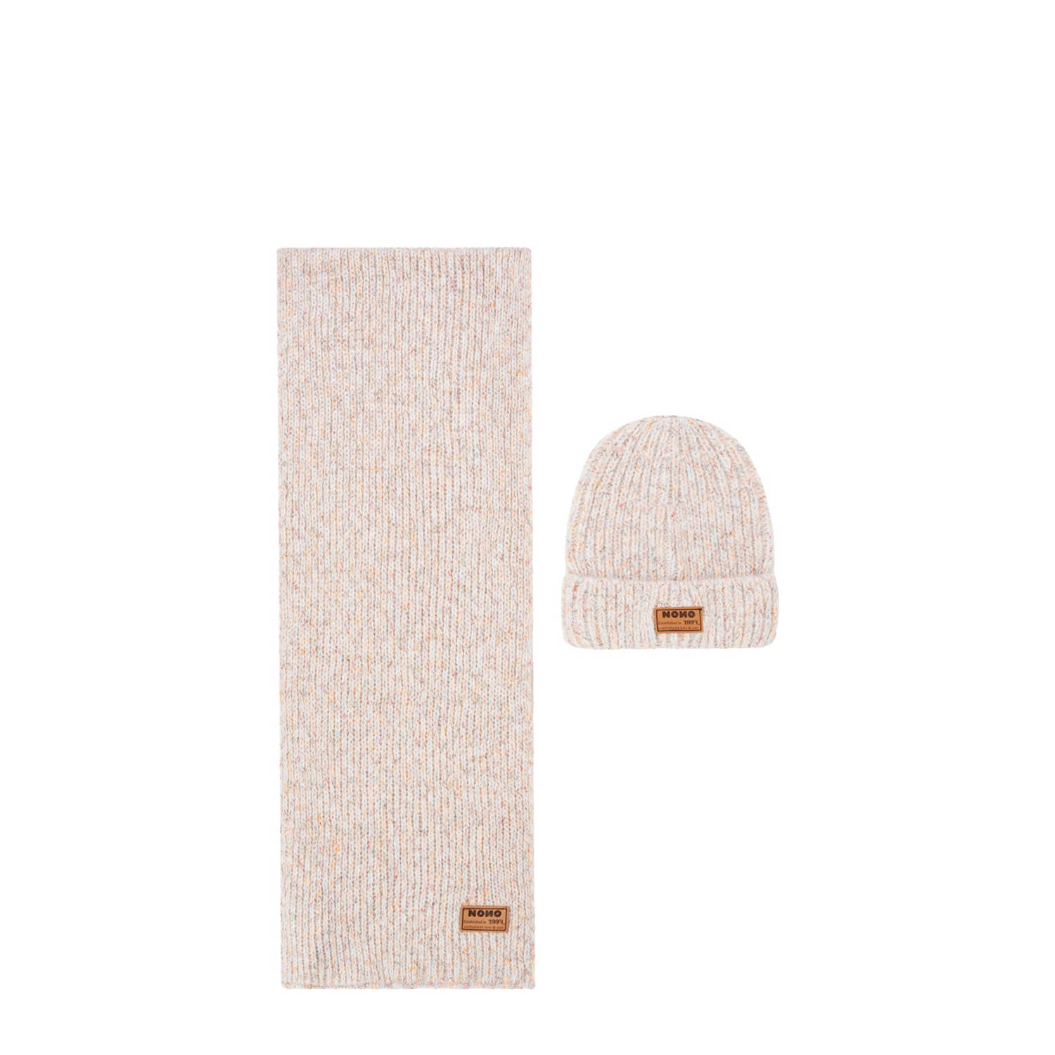 NONO muts + sjaal beige