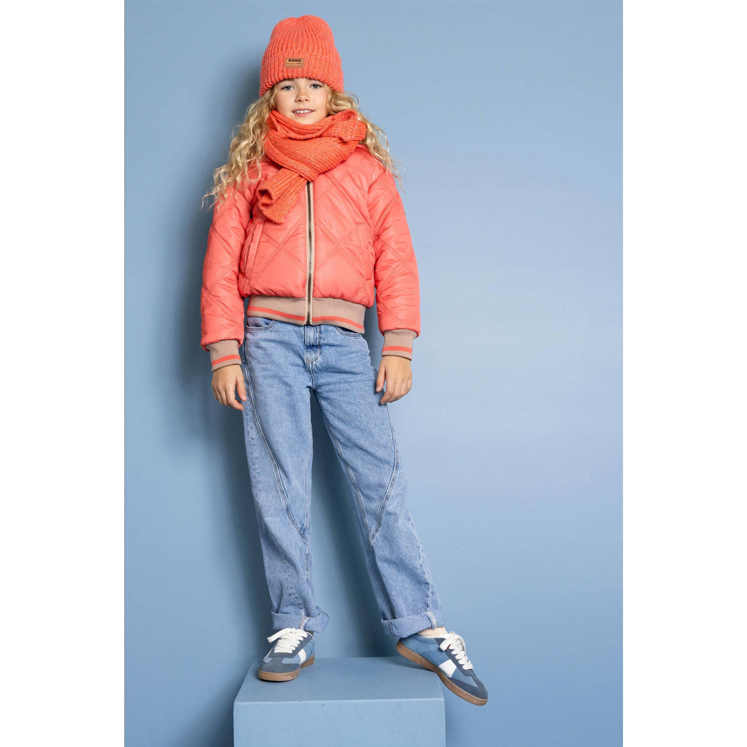 NONO muts + sjaal oranje