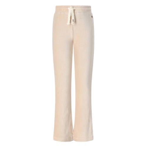 NONO fluwelen flared casual broek ecru afbeelding
