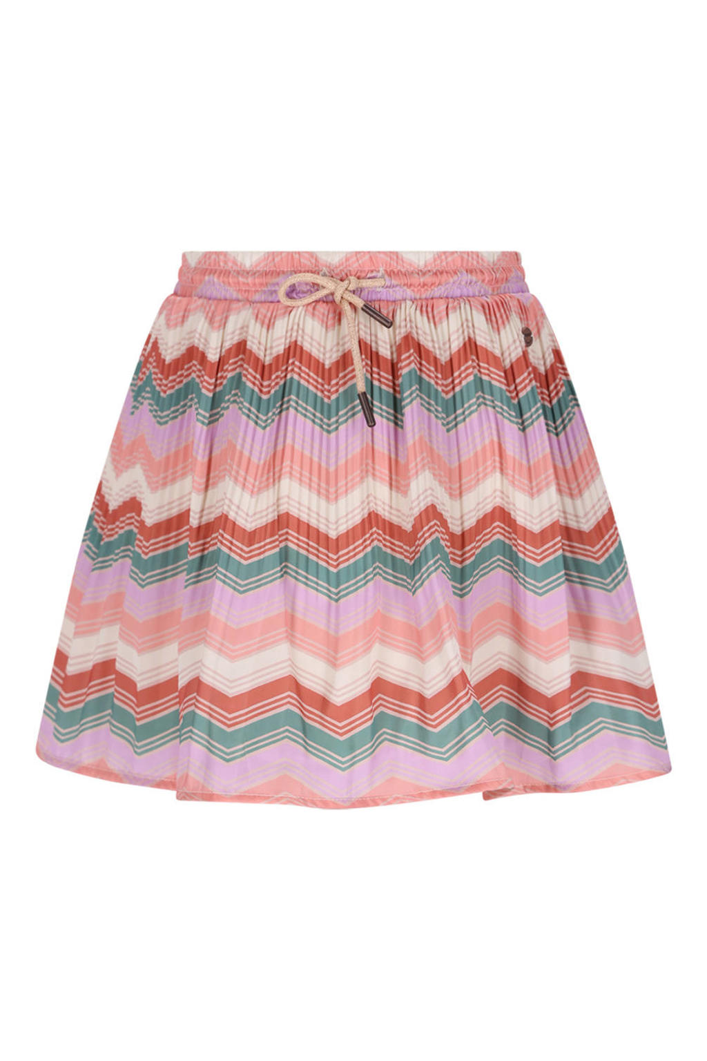 Roze en multikleurige meisjes NONO midi rok gemaakt van polyester en met elastische tailleband met koord