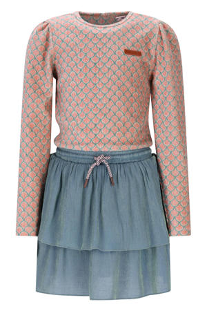 midi jurk blauw