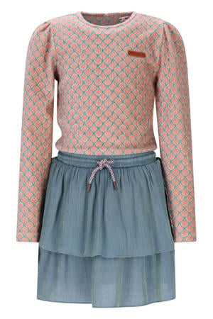 midi jurk blauw