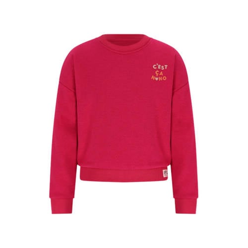 NONO sweater met backprint fuchsia afbeelding