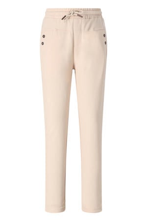 slim casual broek zand