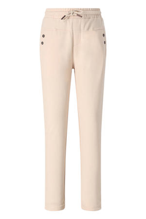 slim casual broek zand