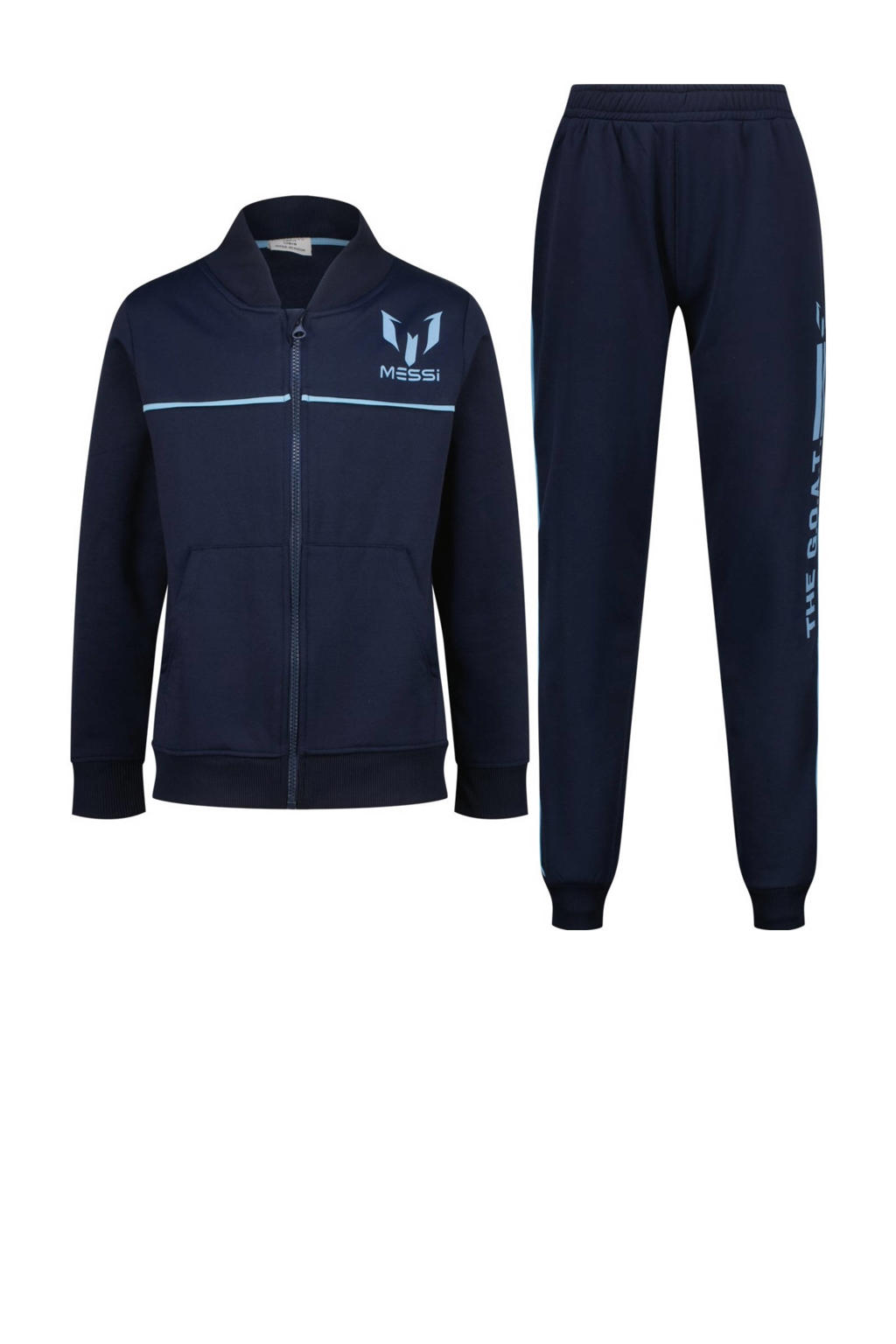 Messi sweatvest + joggingbroek donkerblauw