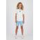 Messi T-shirt + korte broek lichtblauw/wit
