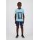 Messi T-shirt + korte broek blauw