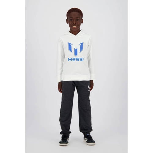 Messi hoodie + joggingbroek donkergrijs/wit afbeelding
