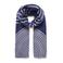 ICHI gestreepte sjaal IALANA blauw