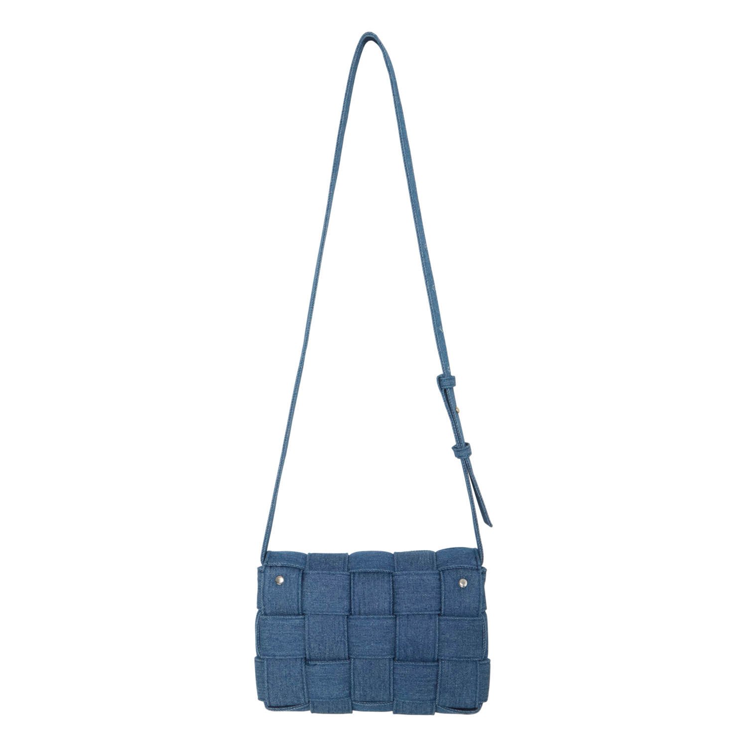 ICHI denim crossbody tas IALILI blauw
