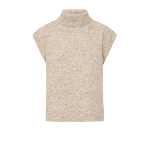 mouwloze poncho beige