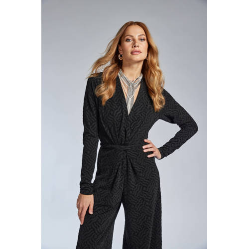 Freebird jumpsuit zwart met glitter afbeelding