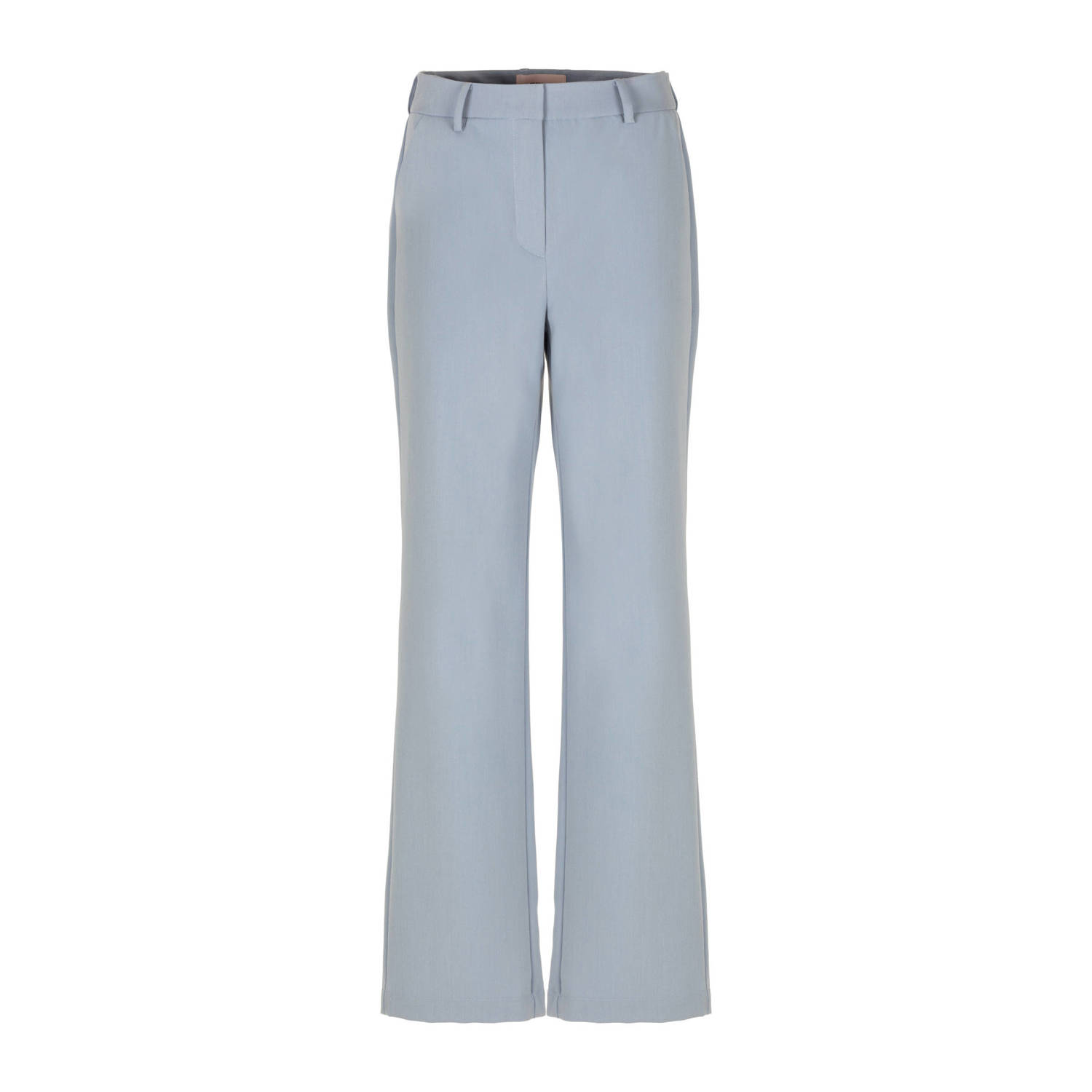 Freebird wide leg regular waist pantalon lichtblauw