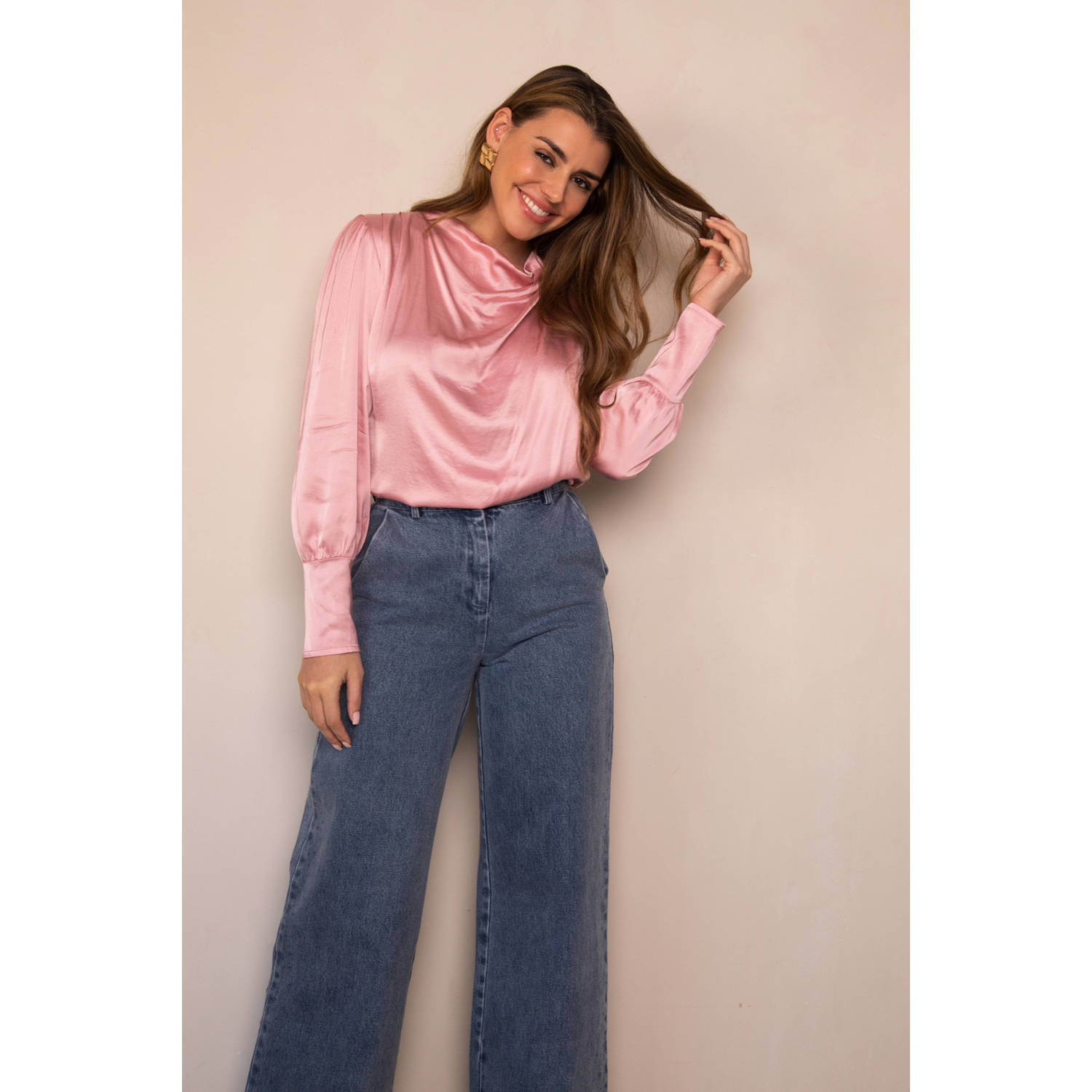 Freebird blousetop roze