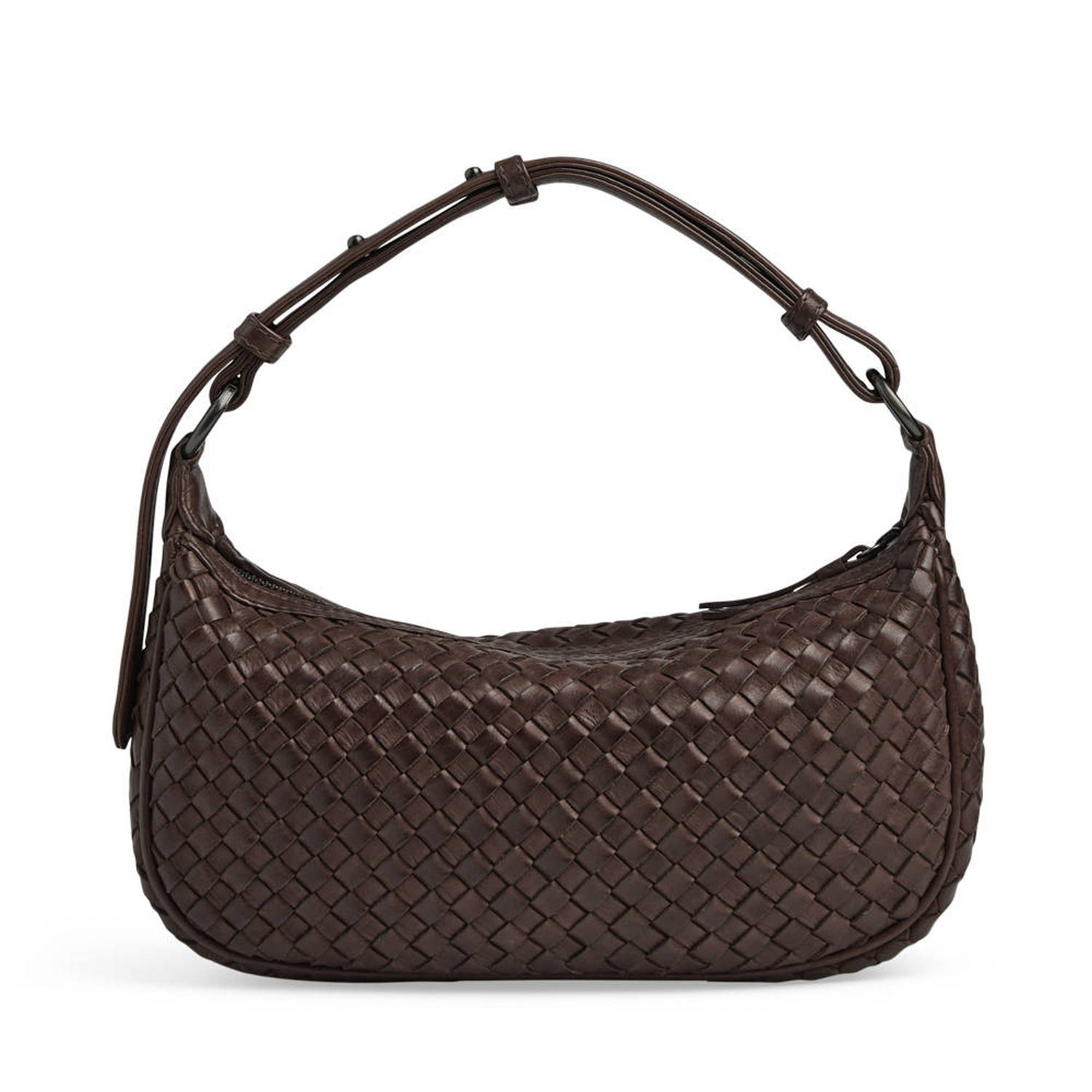 Markberg leren schouder Mini Muse bruin