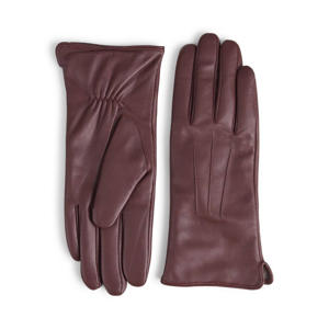 leren handschoenen Carianna burgundy