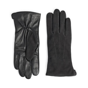 suede handschoenen Carianna zwart