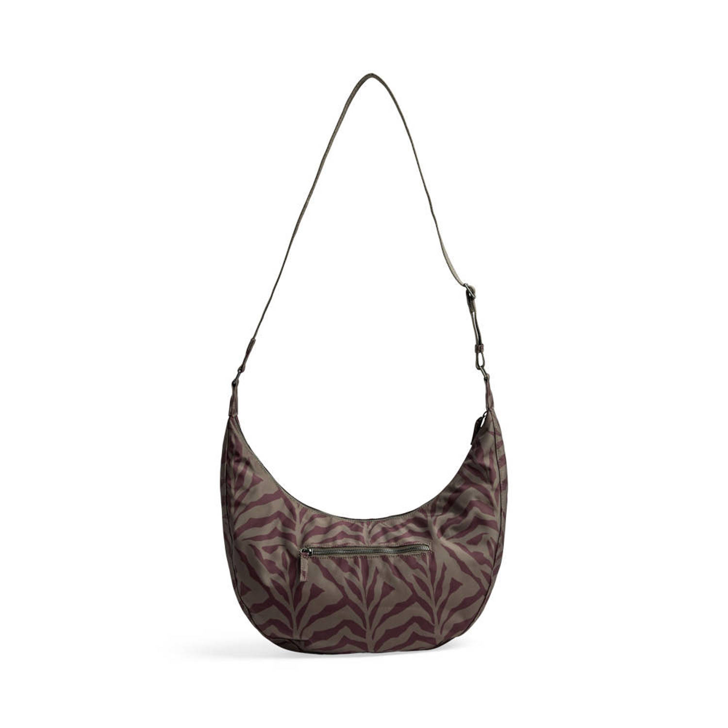 Markberg crossbody tas met all over print Liga donkerrood