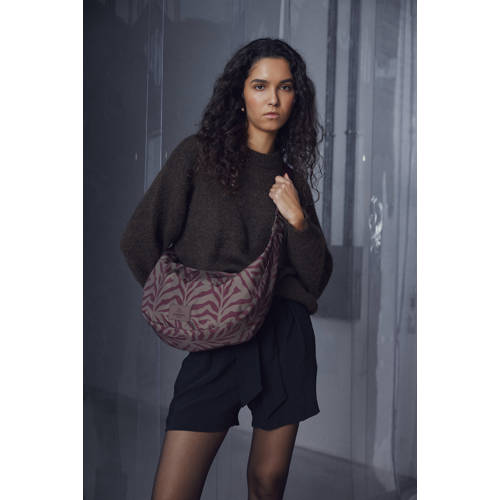 Markberg crossbody tas met all over print Liga donkerrood afbeelding