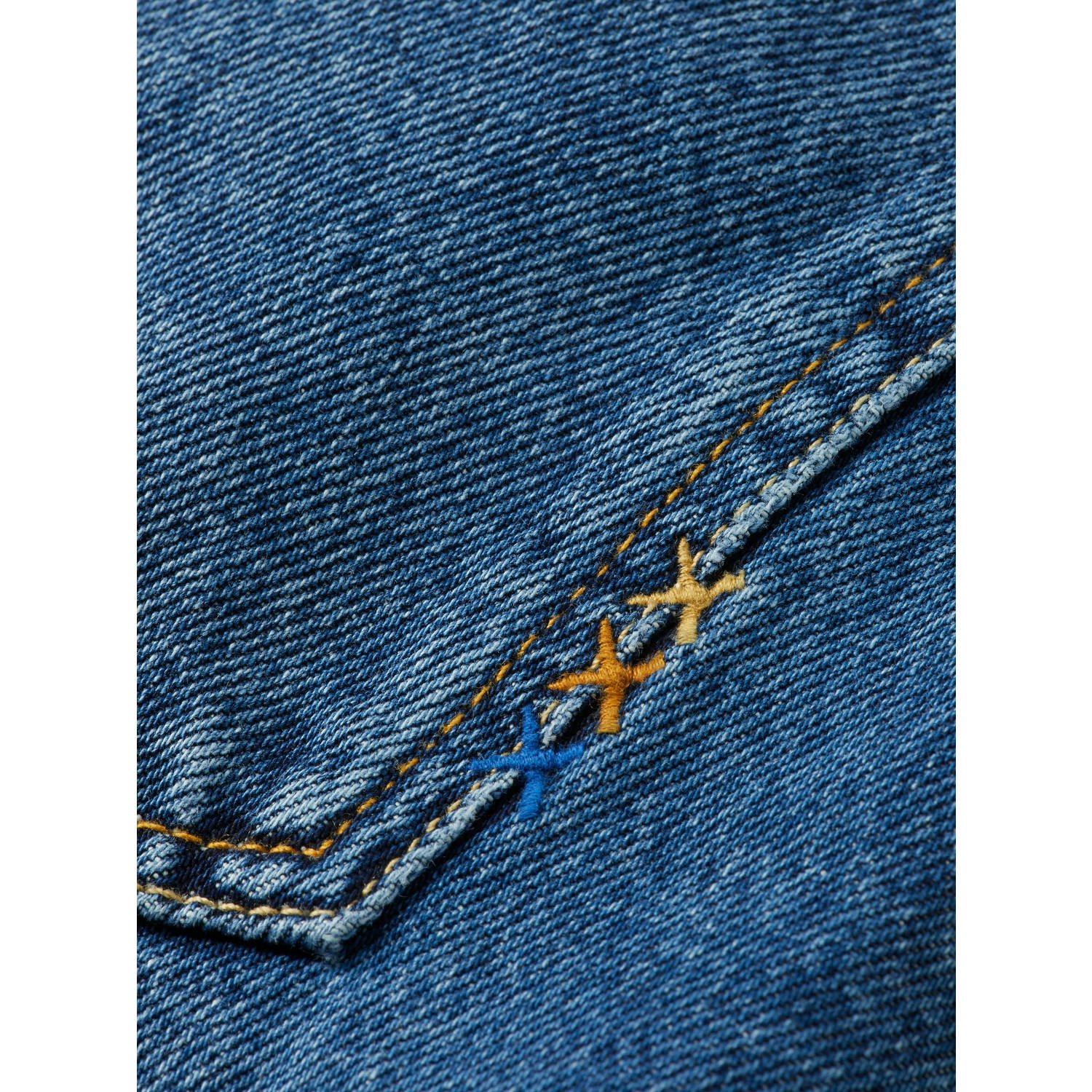 Scotch & Soda high waist straight leg jeans medium blue denim