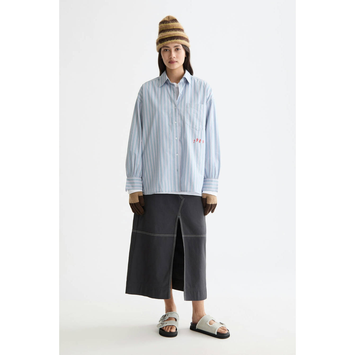 Scotch & Soda blouse lichtblauw