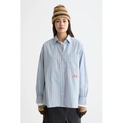 Scotch & Soda blouse lichtblauw afbeelding