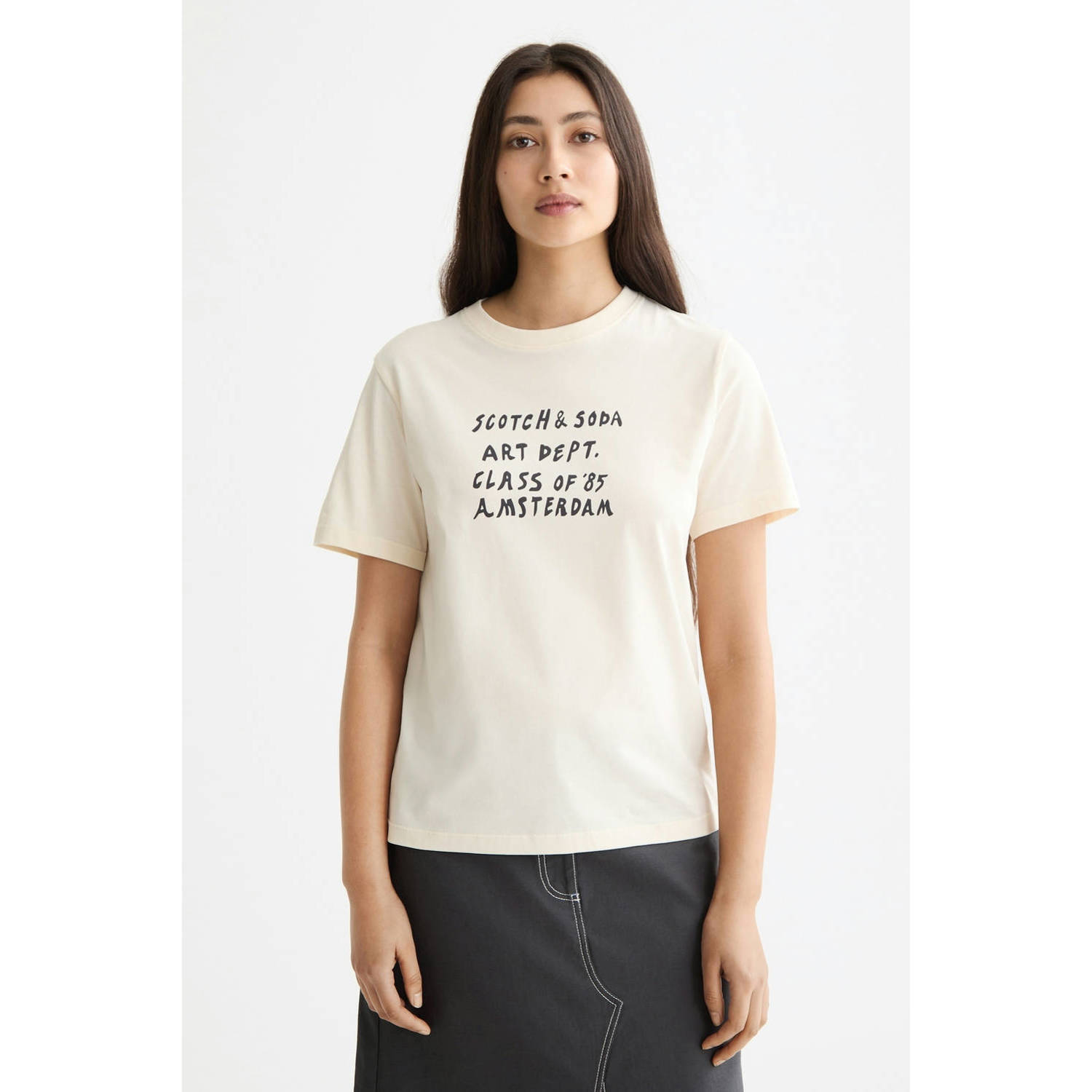 Scotch & Soda T-shirt ecru