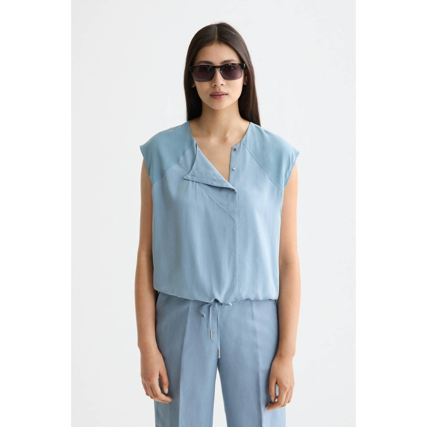Scotch & Soda top lichtblauw