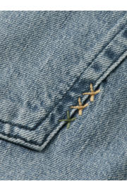 thumbnail: Grey denim dames Scotch & Soda boyfriend jeans van denim met regular waist, rits- en knoopsluiting en effen